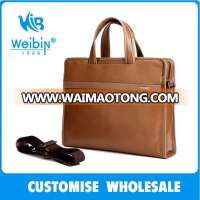 2017 High selling Men's Genuine Leather Laptop Briefcase